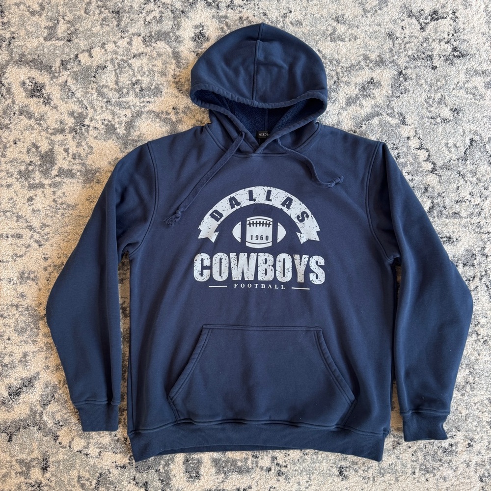 Dallas Cowboys Navy Blue Hoodie Sweatshirt Men’s Large